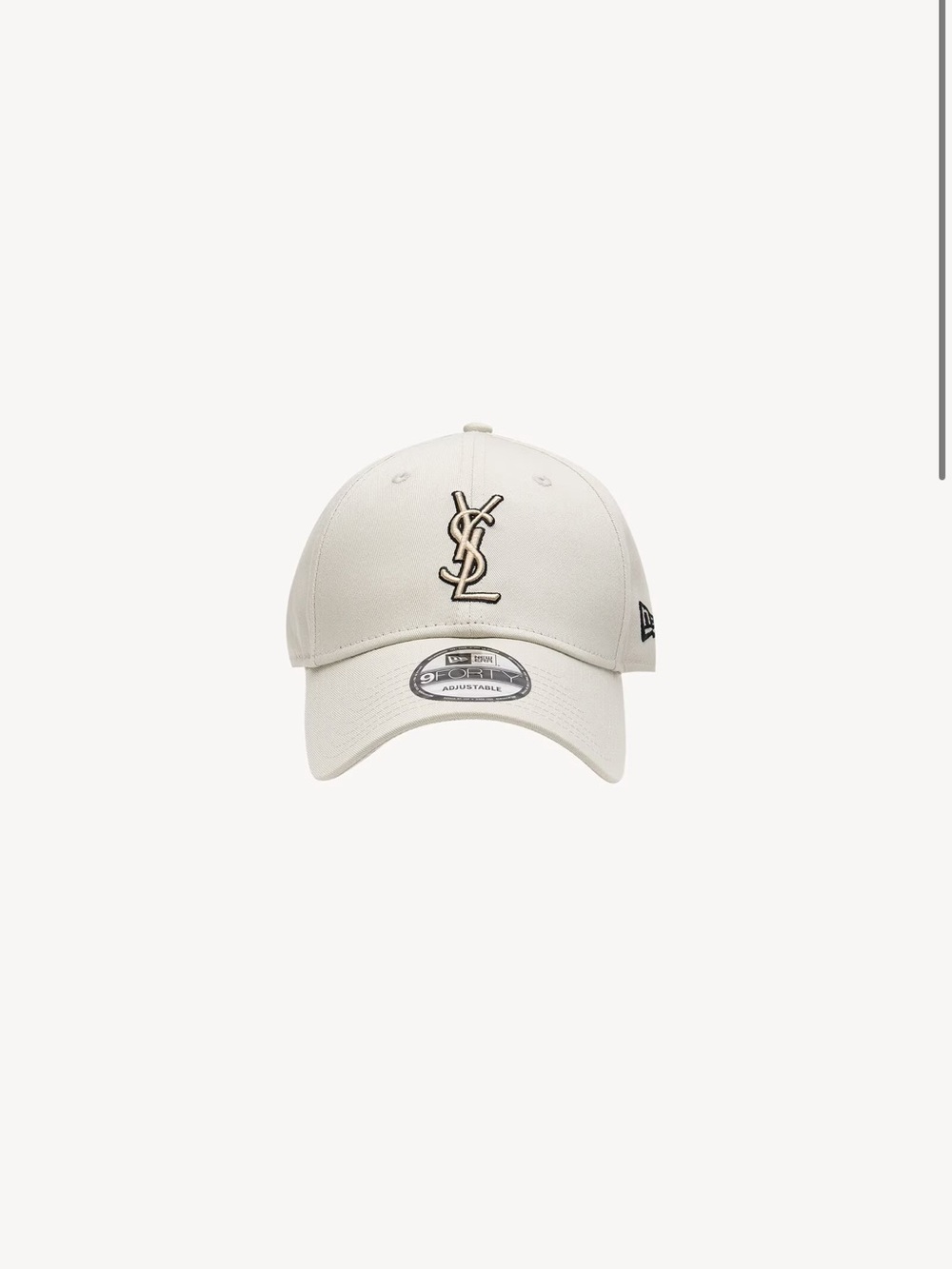 Saint Laurent NEW ERA CASSANDRE Ivory Baseball Cap